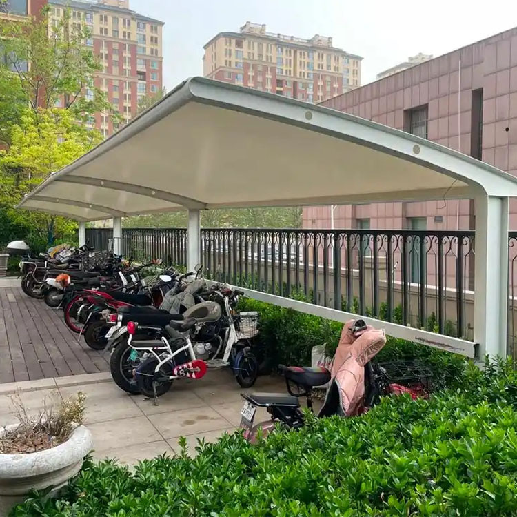 永和县膜结构电动车棚